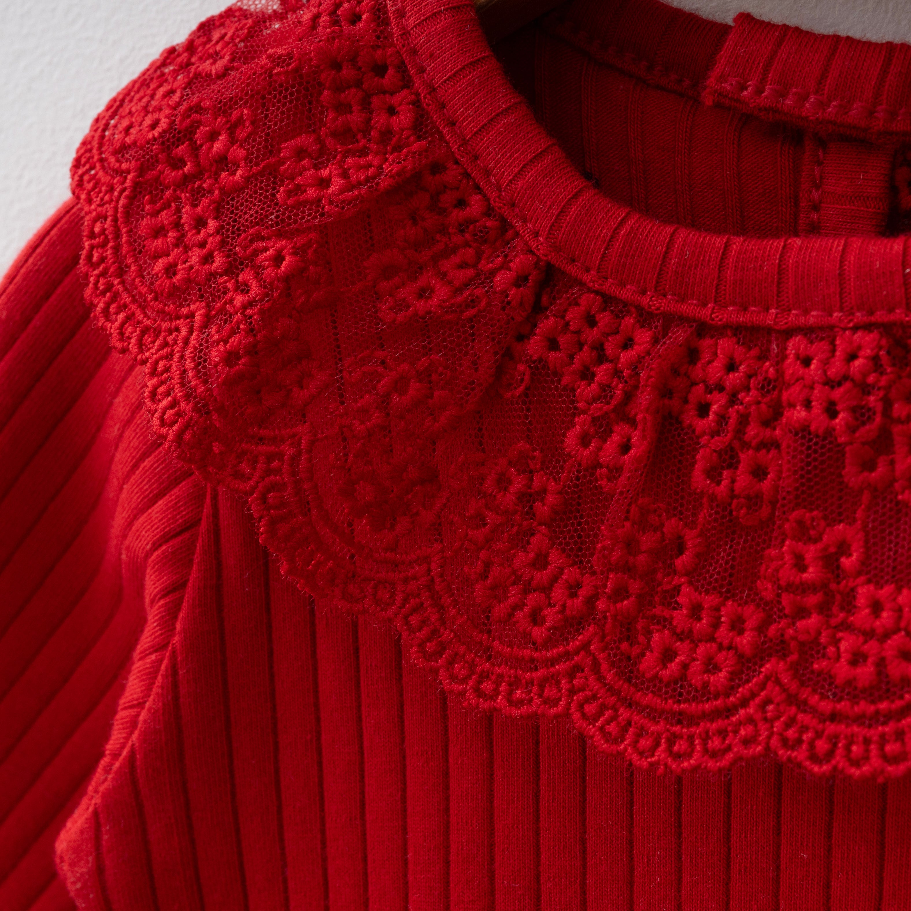 Urzalo-Violetta Bonnet Jumpsuit Set-RED